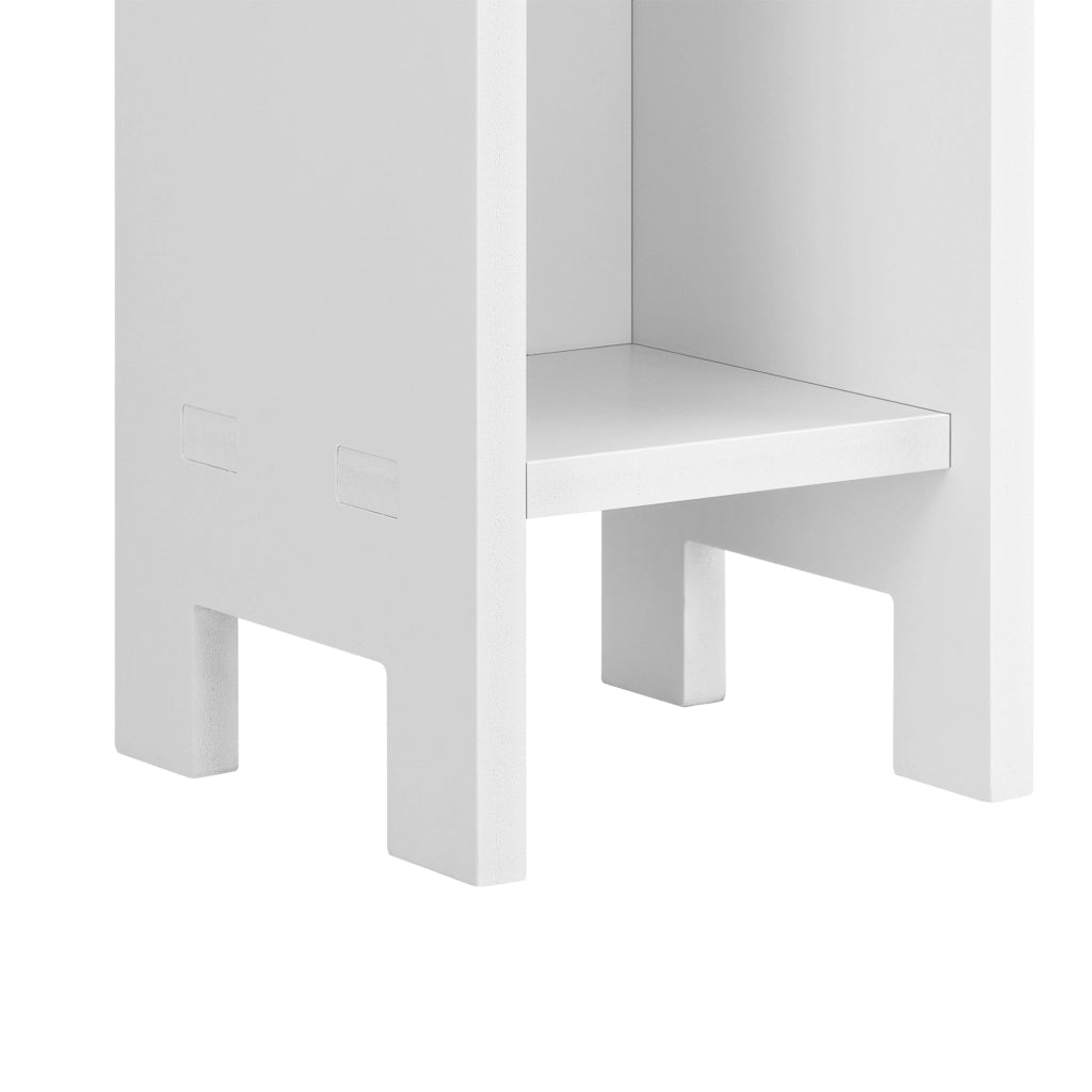 Scaffale da Terra Bräcke a 3 Scomparti Aperti 80 x 17 x 17 cm - Bianco [en.casa]