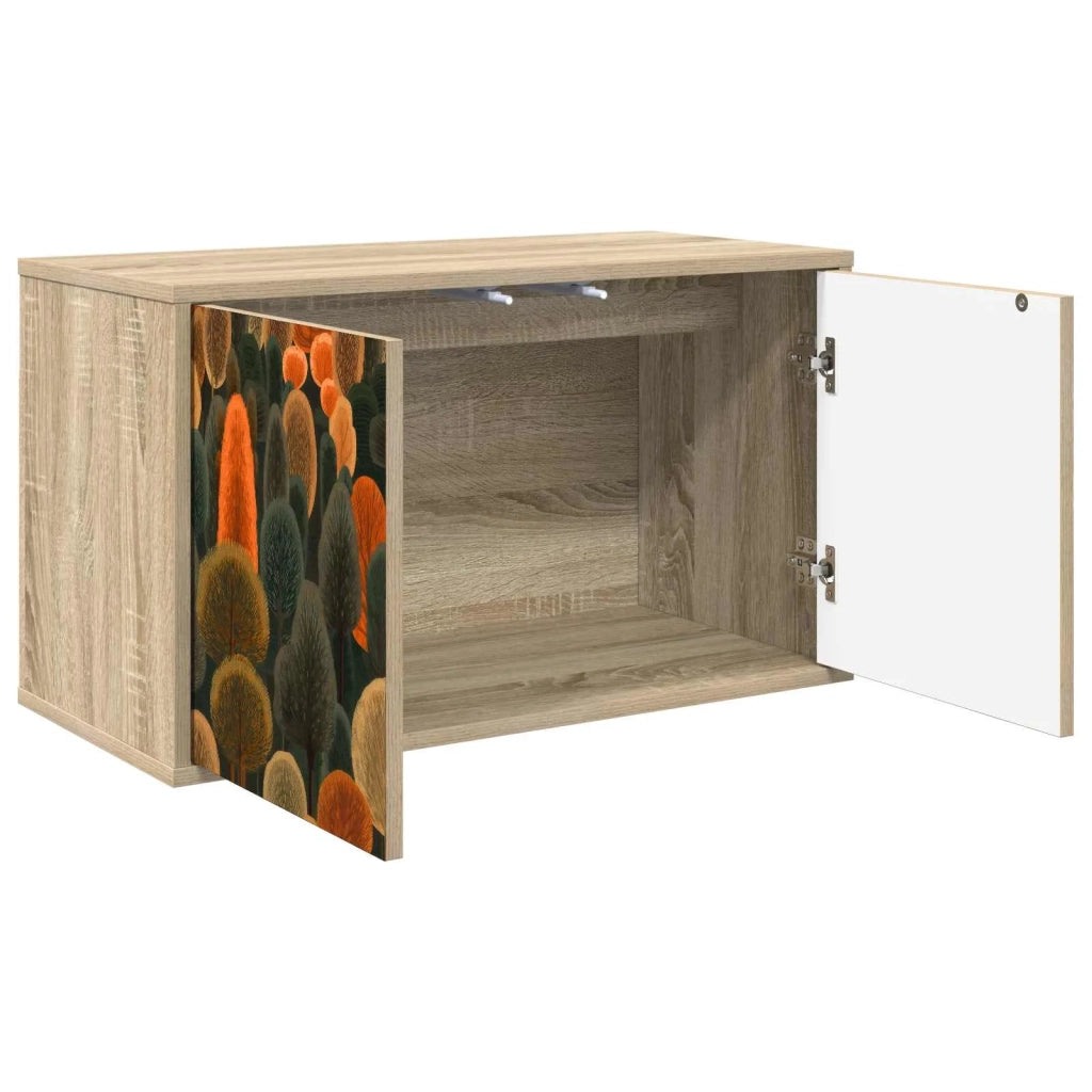 Mobile TV da Parete ZAANDAM 69 x 33 x 40 cm Rovere Sonoma 8007131