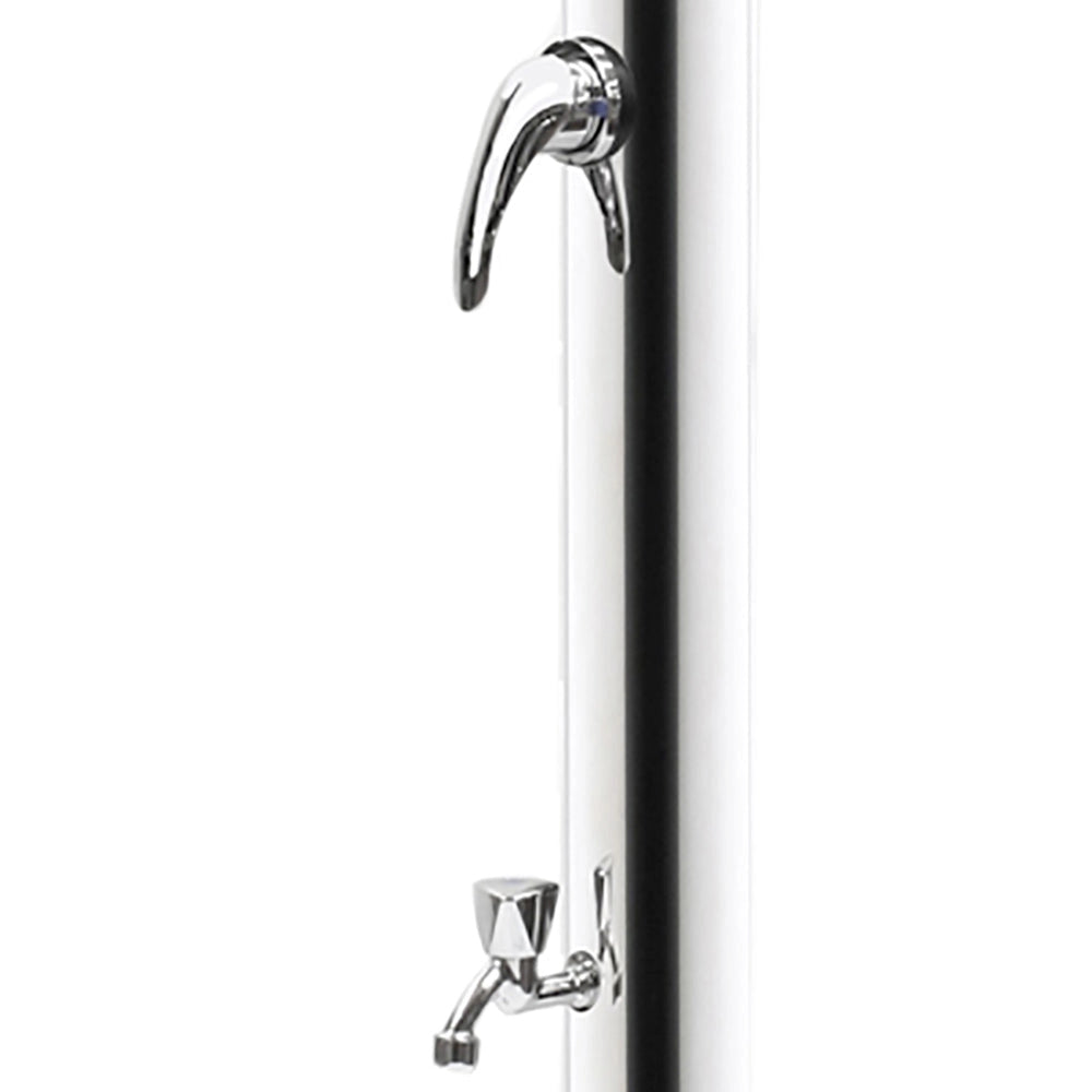 Doccia da Giardino Miscelatore e Lavapiedi ATI Docce Minijet-M Inox Anodizzato