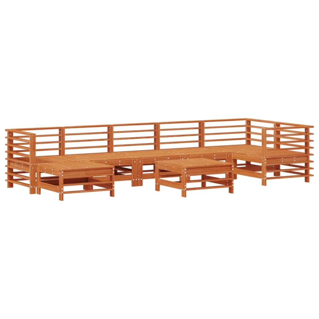 Set Lounge da Giardino 8 pcs Marrone Cerato 3418105
