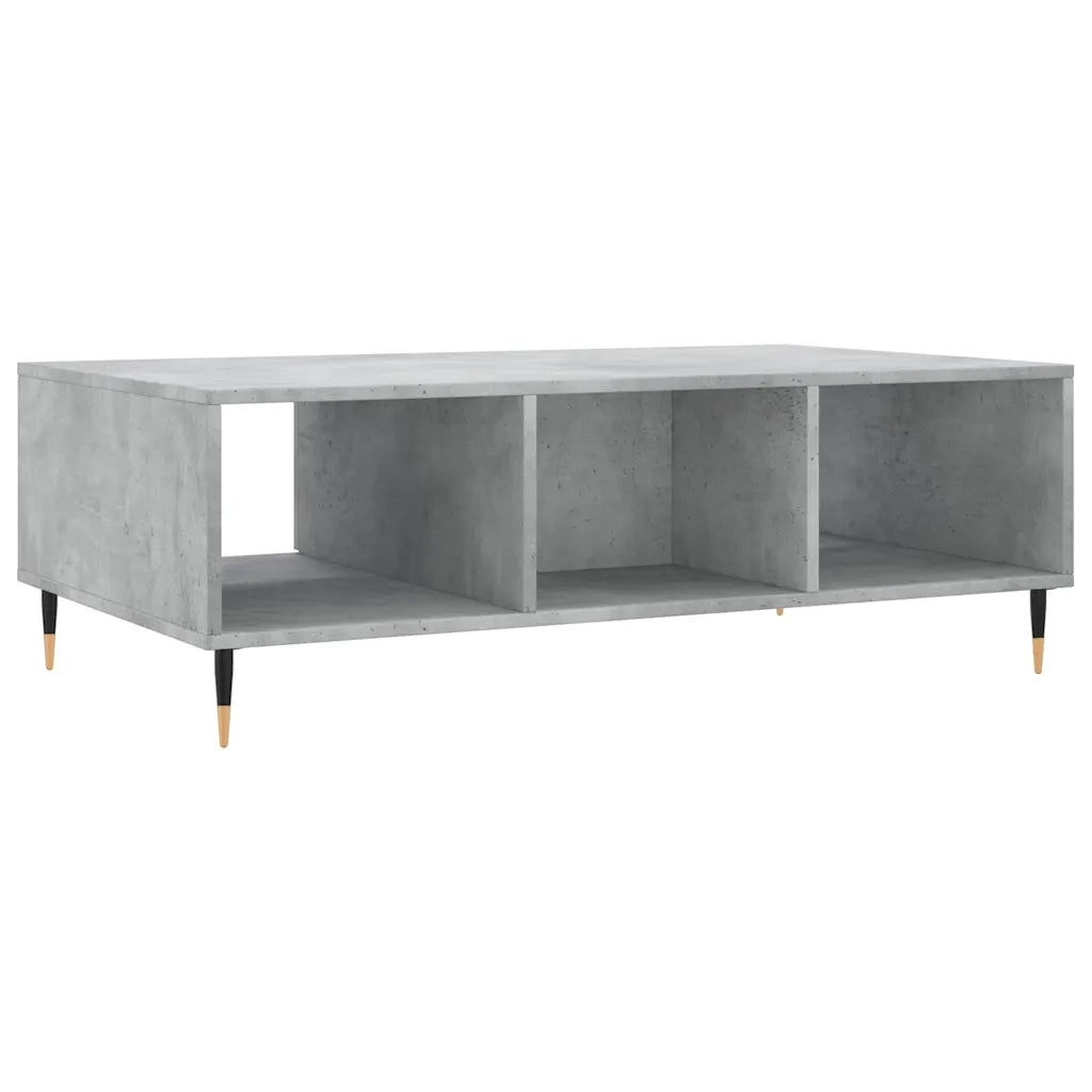 Tavolino salotto | Tavolino da caff¨¨ | Tavolino da Soggiorno Grigio Cemento 104x60x35 cm Legno Multistrato