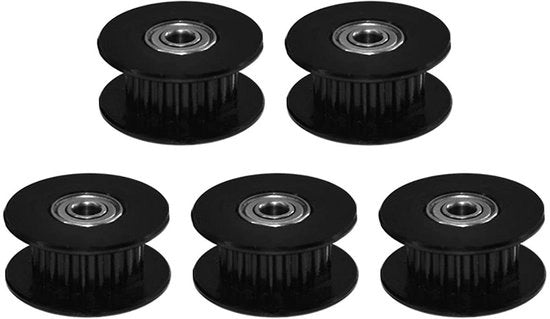 Kit di ruote GT2 5 pezzi - larghezza 10mm - denti 20 - foro interno 5mm - adatto per stampante 3D