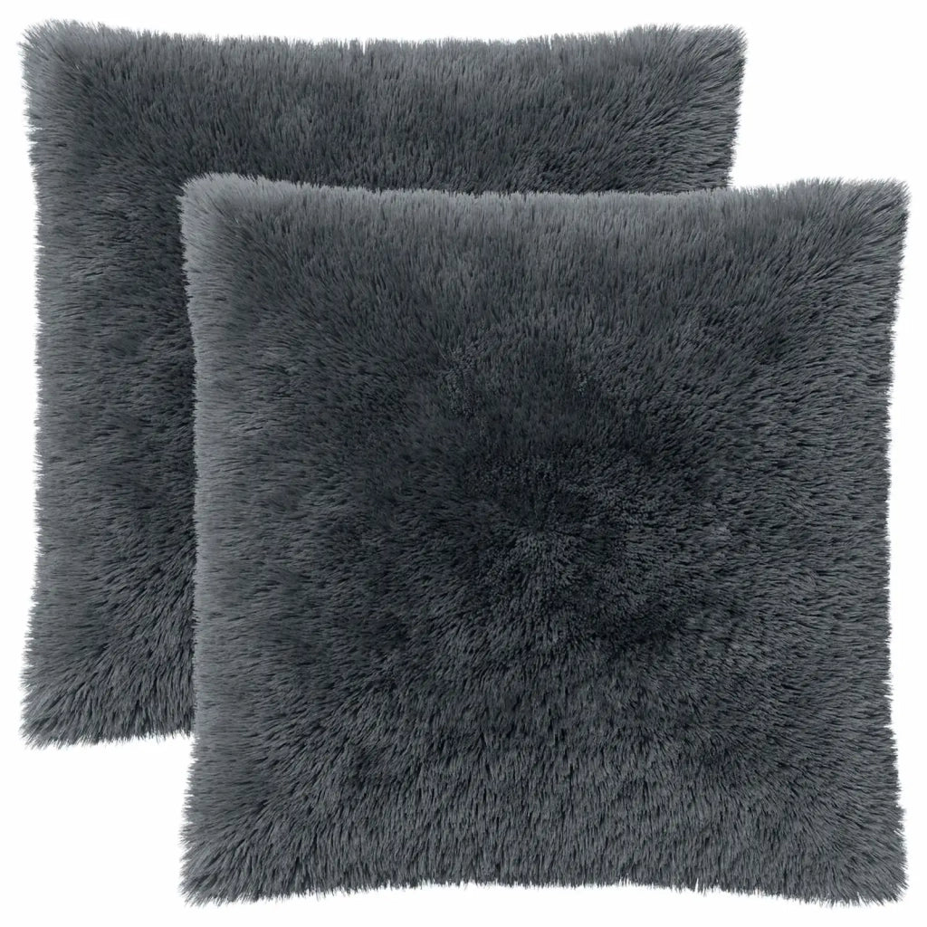 Cuscino con cuscino HEERLEN 2 pz Antracite Fleece PV 928620