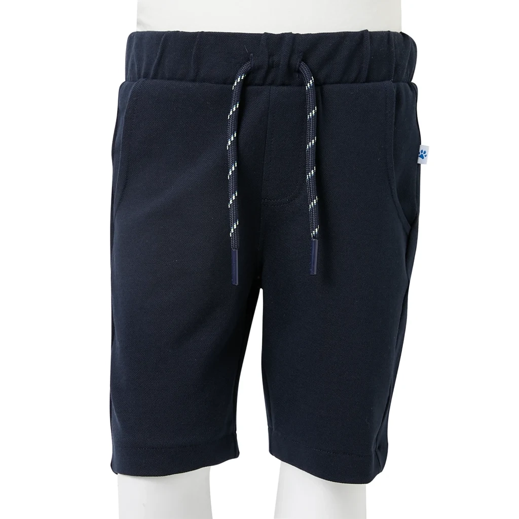 Pantaloncini per Bambini con Coulisse Blu Marino 128 CFW4878259