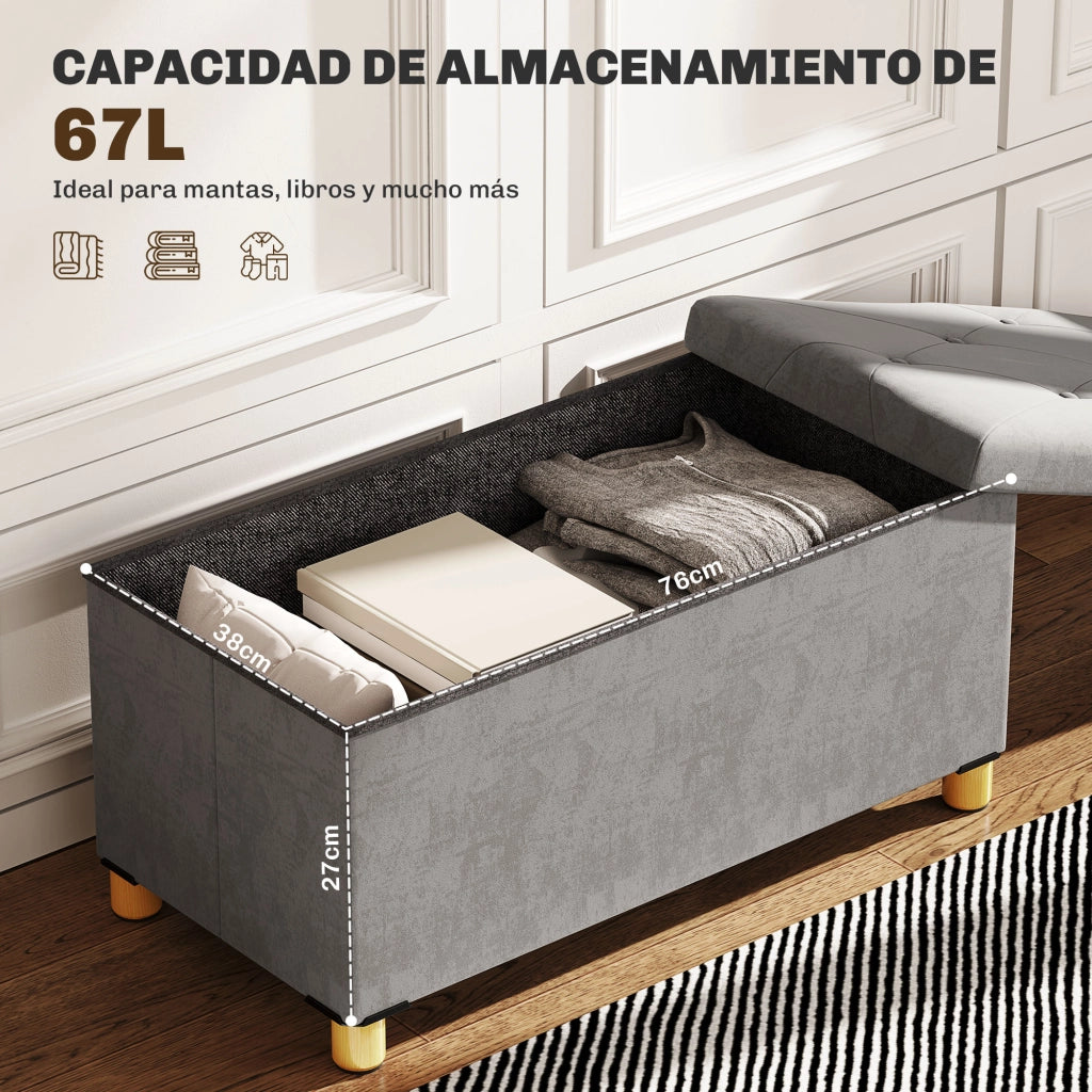 Mobile contenitore con cassetti ¨C zephmum ¨C grigio tessuto 76x38x38 cm