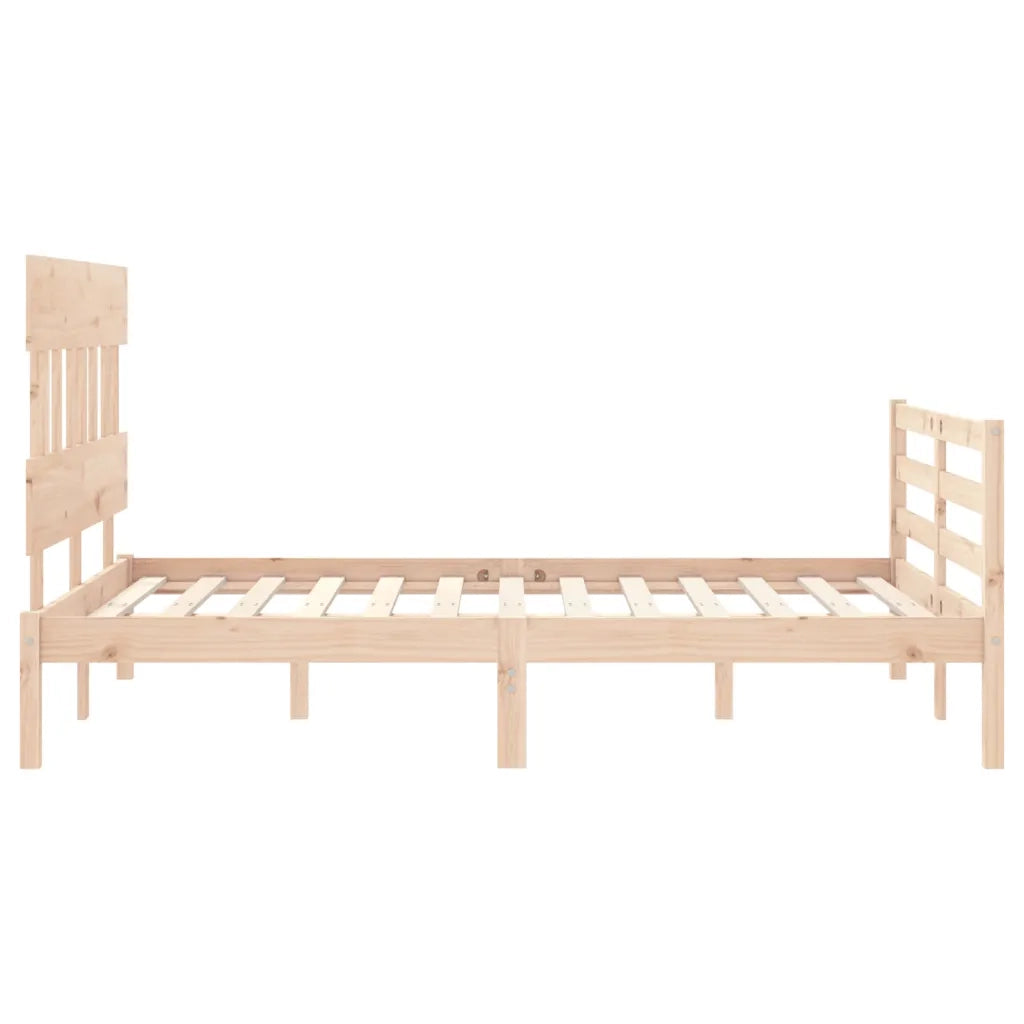 Giroletto con Testiera Small Double-Struttura Letto in Legno Massello 455081