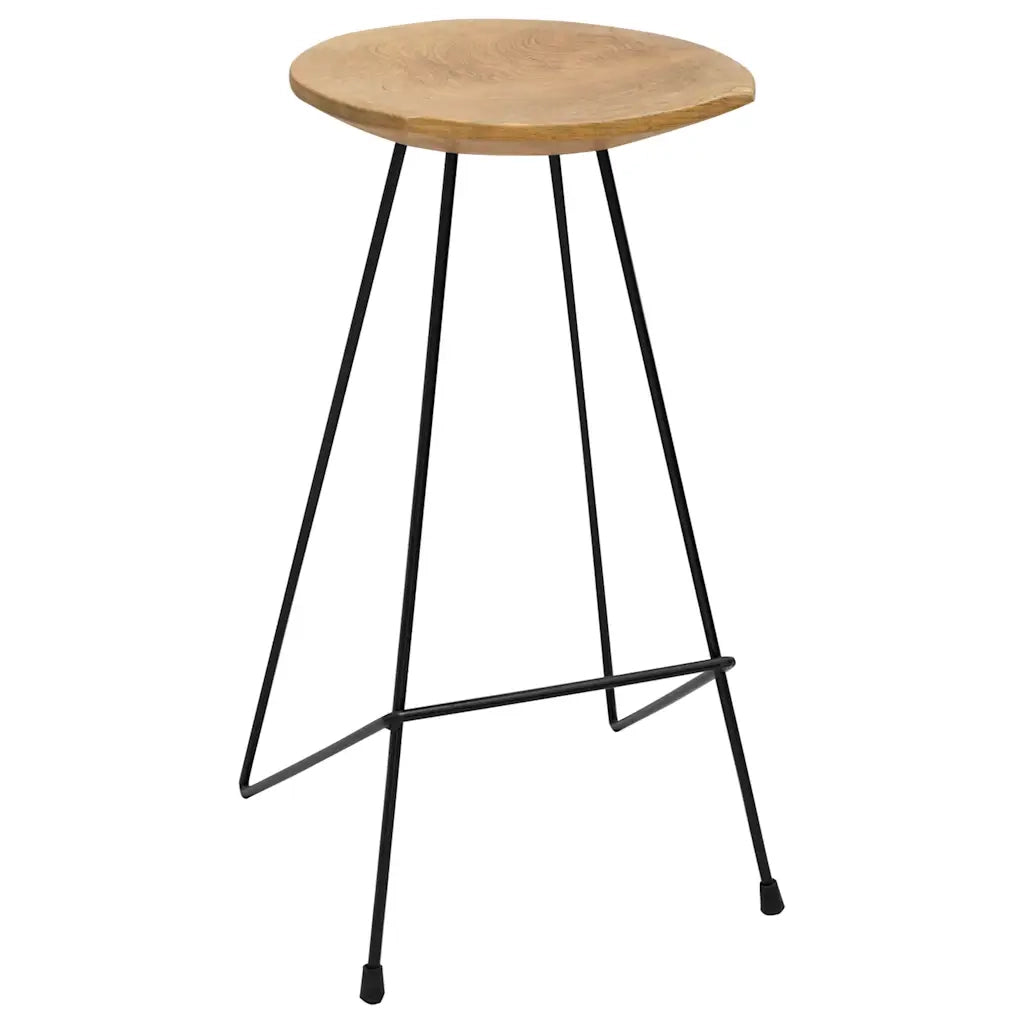 Sgabelli da Bar 2 pz in Legno Massello di Teak 285203
