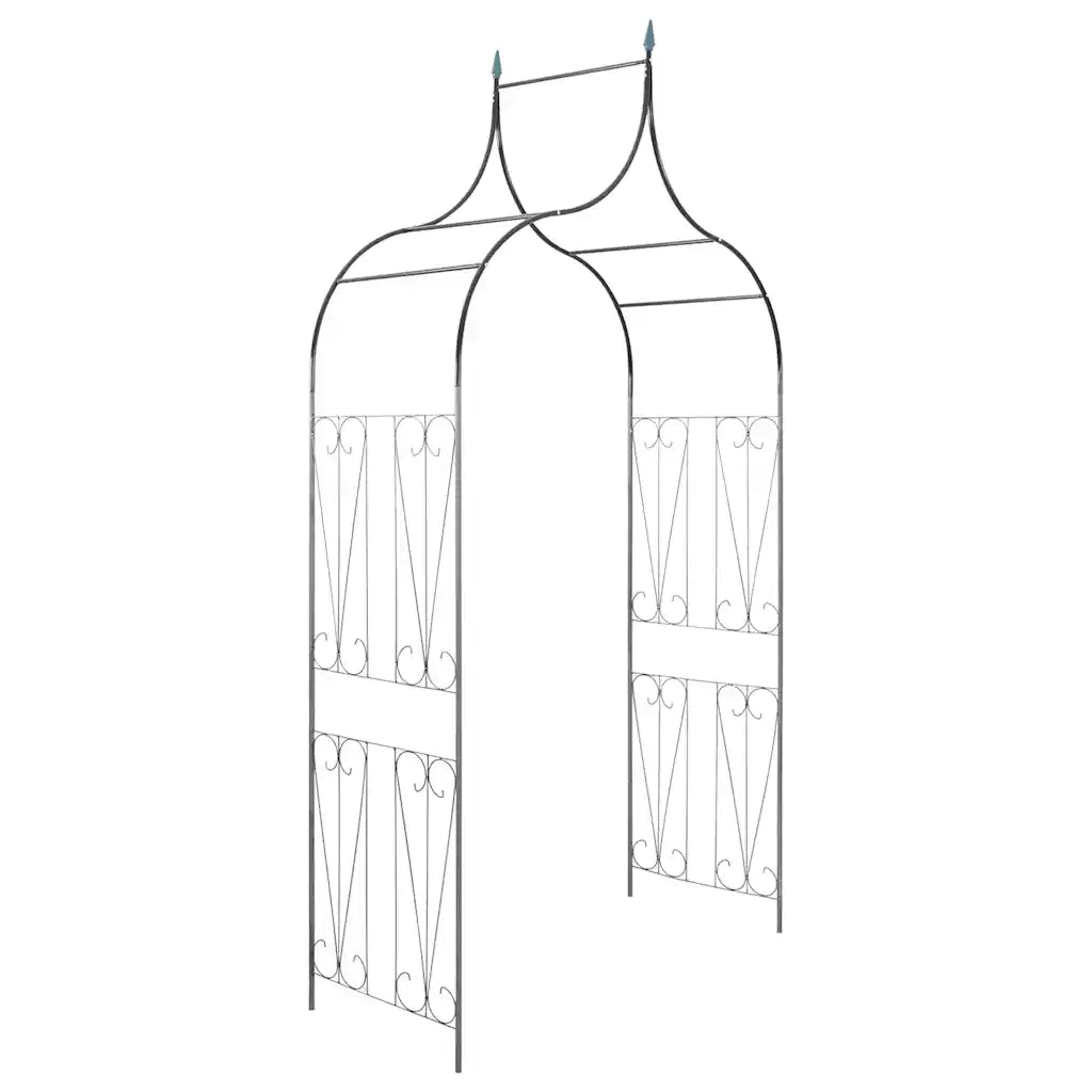 Arco da Giardino per Piante Rampicanti Verde Scuro CFW8170372