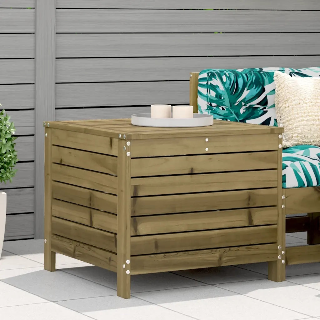 Poggiapiedi da Giardino 62x63,5x53,5cm Legno Impregnato di Pino CFW4663463