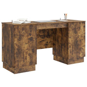 Scrivania | Tavolo da Ufficio Rovere Fumo 142,5 x 50 x 75 cm Legno ingegnerizzato