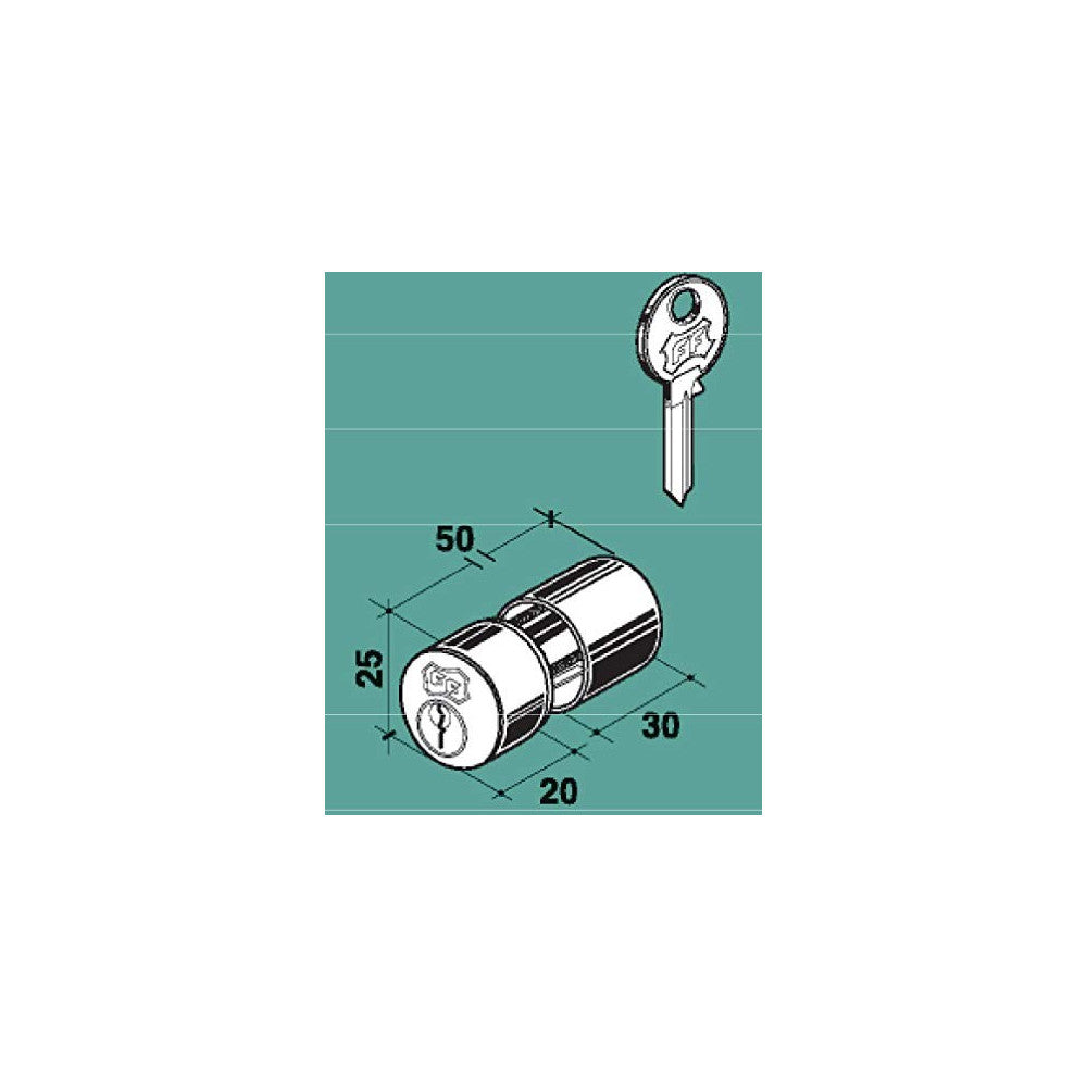 Facchinetti cilindro fisso universale 4 fori per ferroglietto