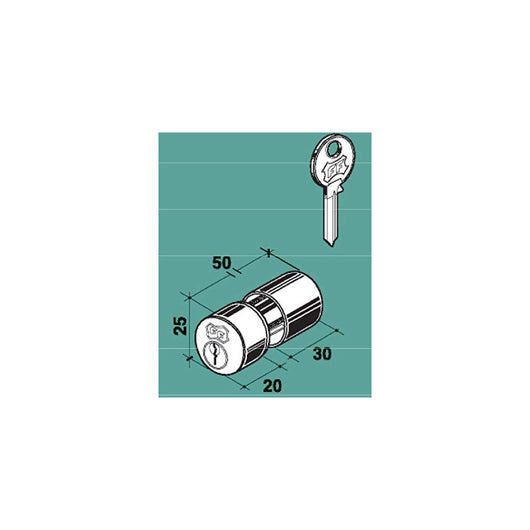Facchinetti cilindro fisso universale 4 fori per ferroglietto