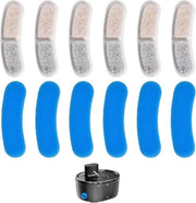 Filtro per Acqua per Gatti con Filtrazione Multipla e Rimozione Impurità 6 Filtro + 6 Sponda