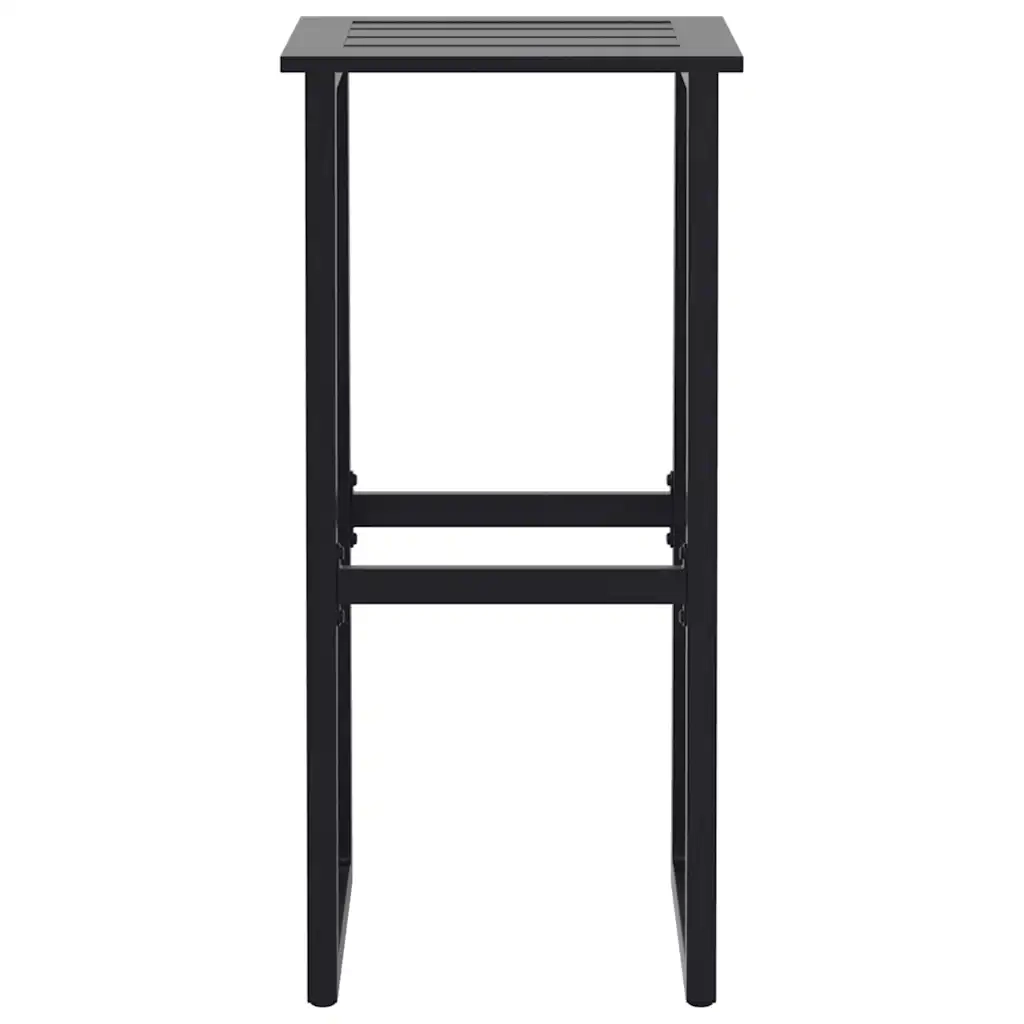 Set Bar da Giardino 9pz Nero in Acciaio Verniciato a Polvere 3283754