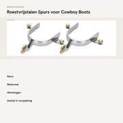 Stivali da cowboy - Spillo Robusto - Acciaio Inossidabile - Duraturo - Maniglia di Ottone - Design Simple - Adatto per Stivali da Cowboy - Spillo per Stivali da Cowboy