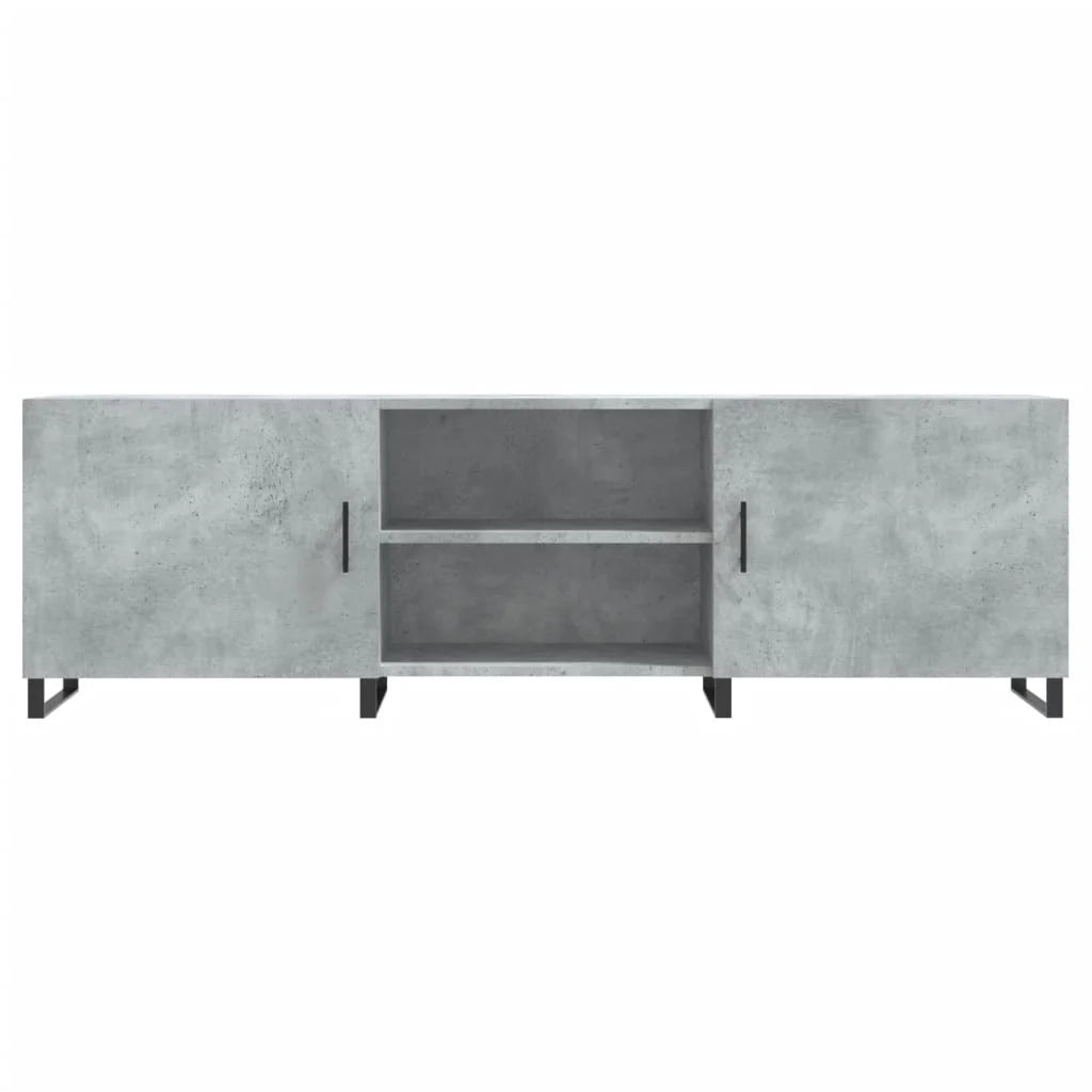 Mobile TV multimediale scaffale TV credenza mobile TV sala da pranzo soggiorno camera da letto 150 x 30 x 50 cm legno ingegnerizzato grigio 02_0026000