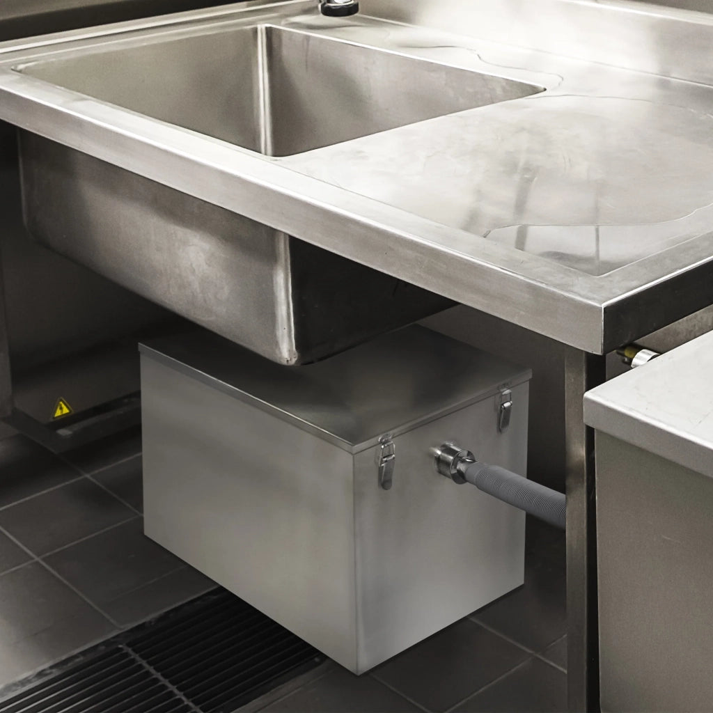 Trappola per Grassi 96L Acciaio Inox Separatore Olio Ristorante