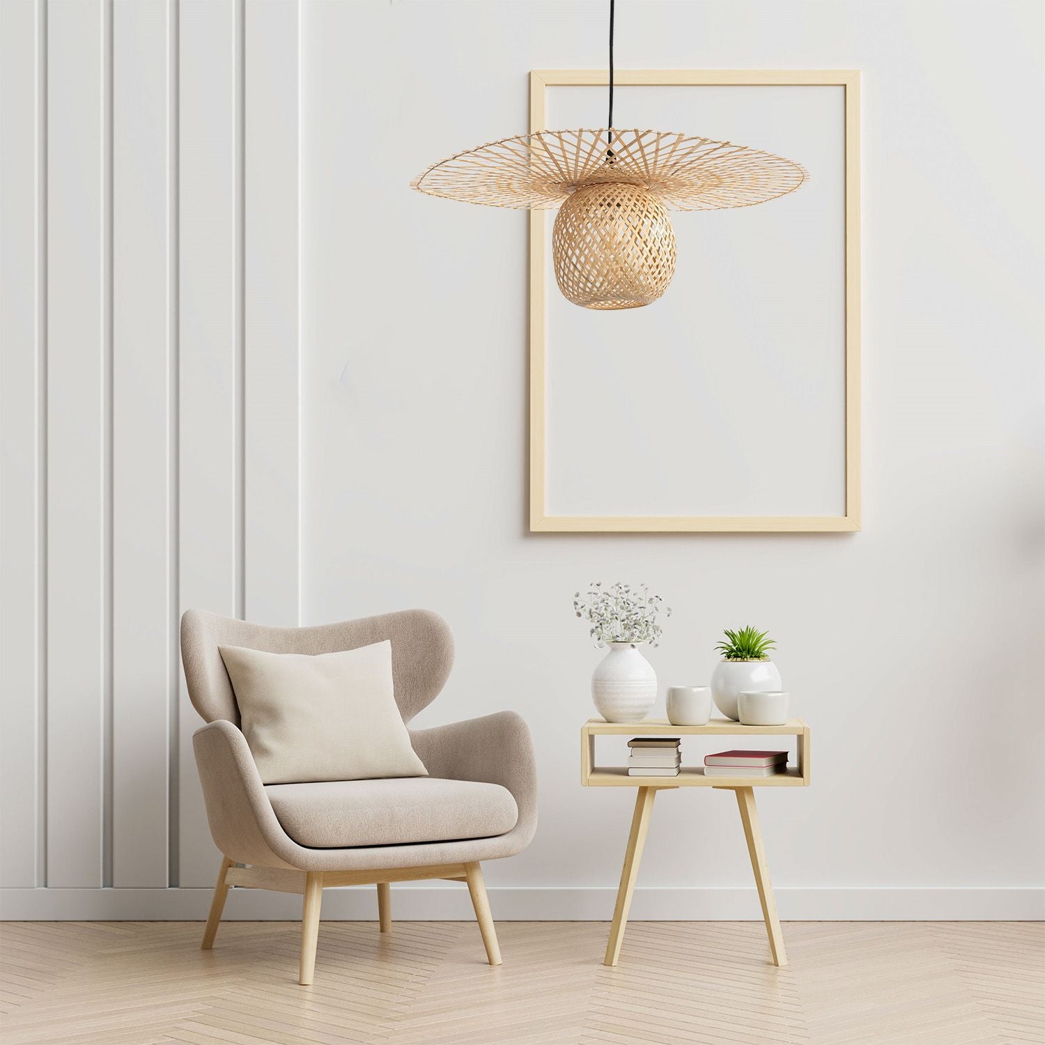 Plafoniera A Sospensione Boho Naturale APP881-1CP