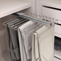 Porta Pantaloni Estraibile per Armadio in Acciaio Emuca Grigio Pietra