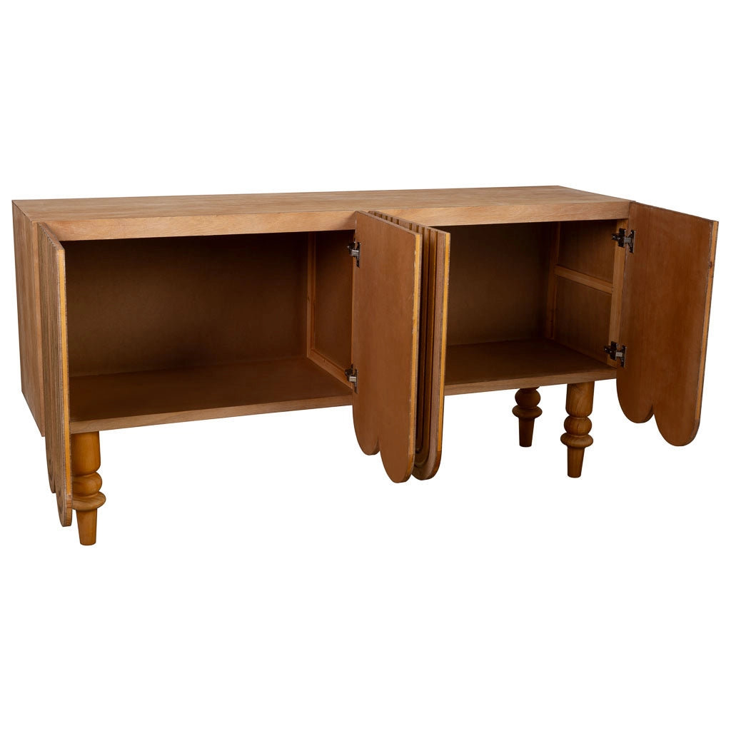 Mobile da ingresso in legno marrone 160x42x81