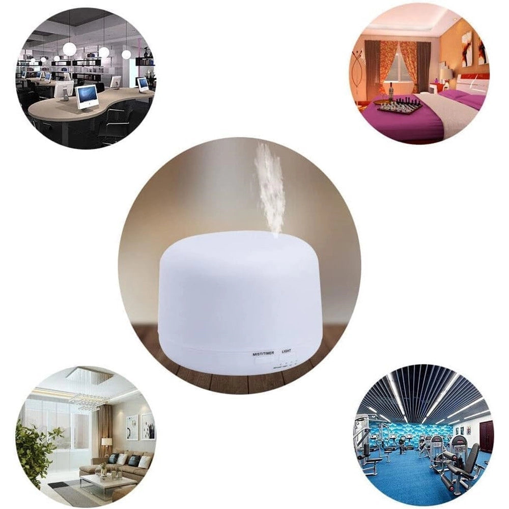Trade Shop - Diffusore Aromi 300ml Umidificatore Lampada Fragranza Con Telecomando Profumatore -