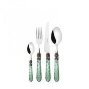CRISTALLO Ghiera Argento Anticato, Posate Set 24 Pz, Scatola