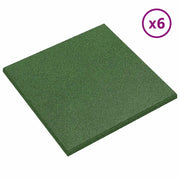 Piastrelle per Protezione dalle Cadute 6 pz Verde 50 x 50 cm CFW5693315