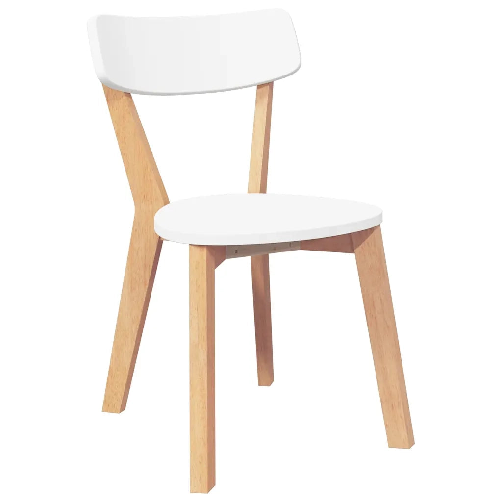 Sedie da Pranzo 2 pz in Legno Massello di Hevea 4102434
