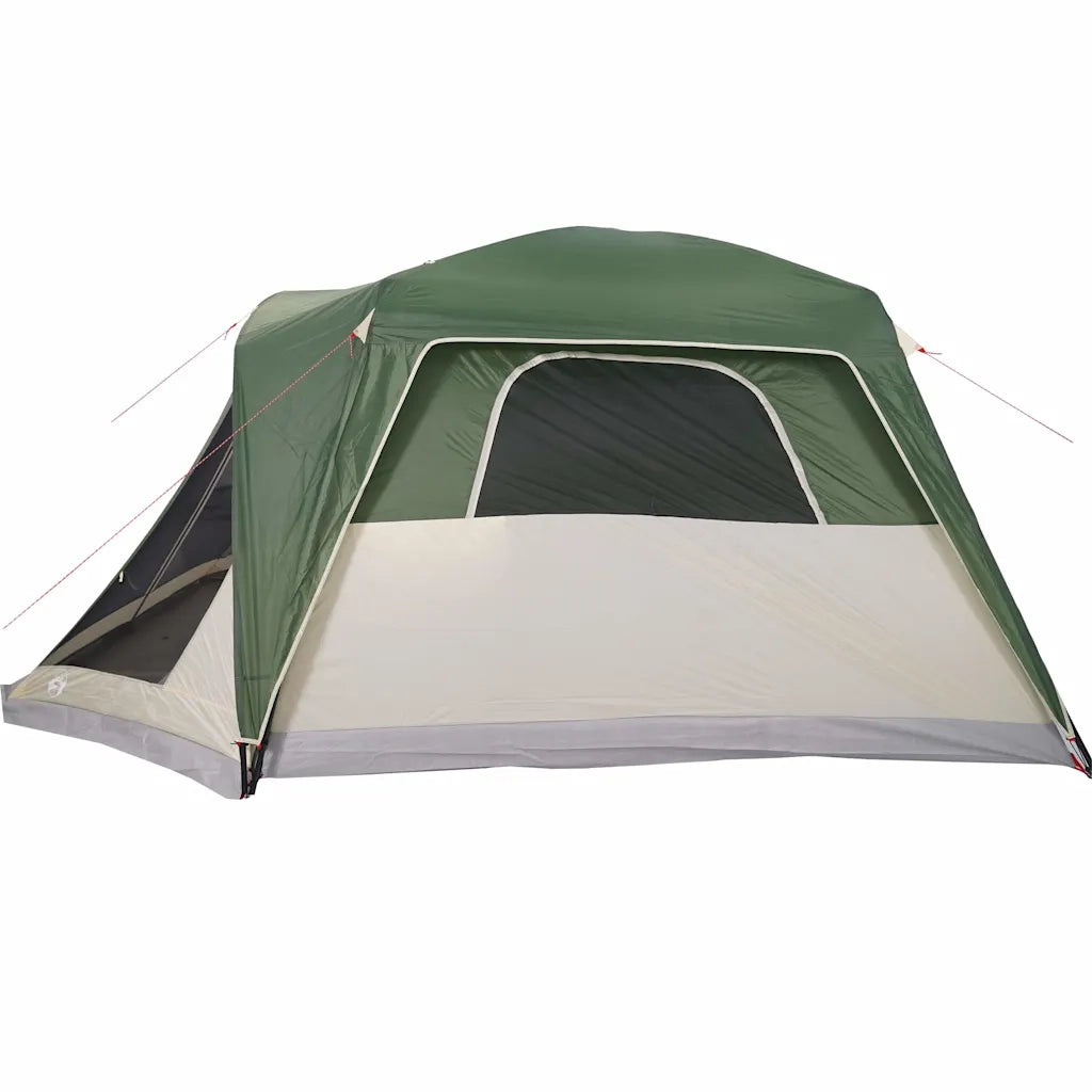 Tenda da Campeggio a Cupola per 6 Persone Verde Impermeabile 94548