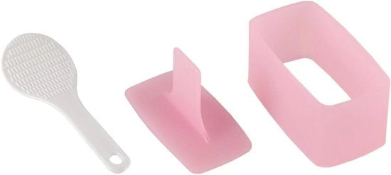 Accessorio per cucina per preparazione sushi con rivestimento antiscivolo e cucchiaio per riso