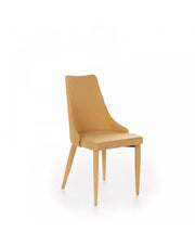 4x Sedia in tessuto Myriam giallo ocra STS