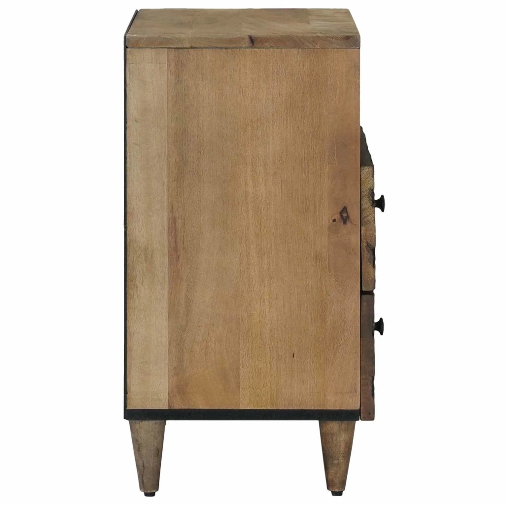 Mobiletto da Letto con cassetto Marrone 50 x 33 x 60 cm 4018342