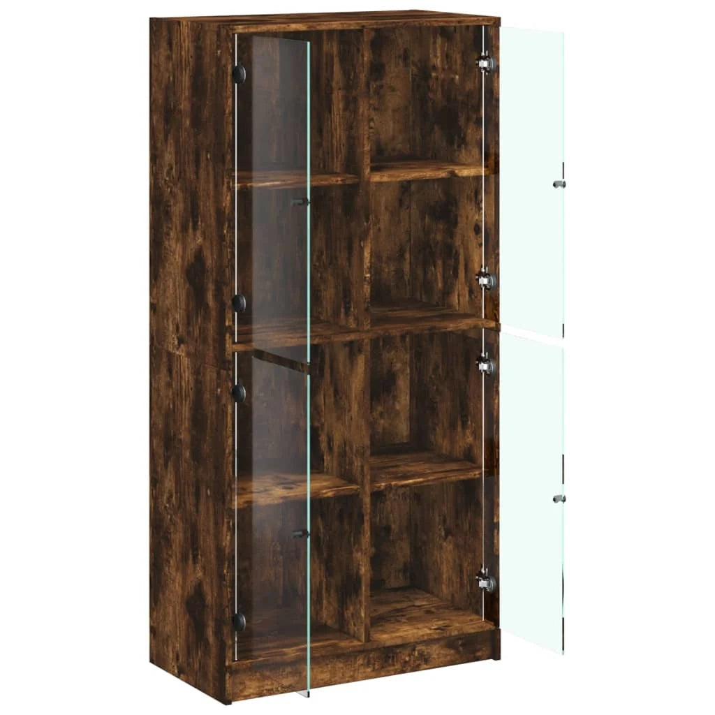 Buffet credenza cassettiera mobiletto mobile contenitore organizer cucina soggiorno salotto alto con ante 68 x 37 x 142 cm legno ingegnerizzato marrone 02_0032232