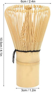 Tazza per Tè a Matcha con Stelo in Bambù - Altezza 10,5 cm - Diametro Superiore 6 cm - Peso 63 g - Strumento Tradizionale per Tè - Codice Prodotto: 120 - Modello: Tanden
