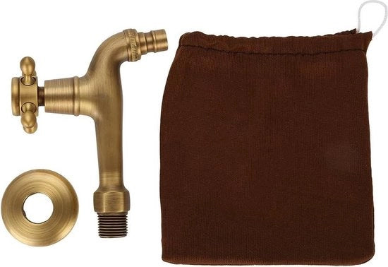 Pompa da Cucina a Manovella con Tasca di Riposo - Installazione a Parete - per Lavastoviglie e Lavello da Cucina con Funzione di Regolazione della Pressione.