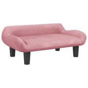 Lettino per Cani Rosa 70x40x24 cm in Velluto CFW8661162