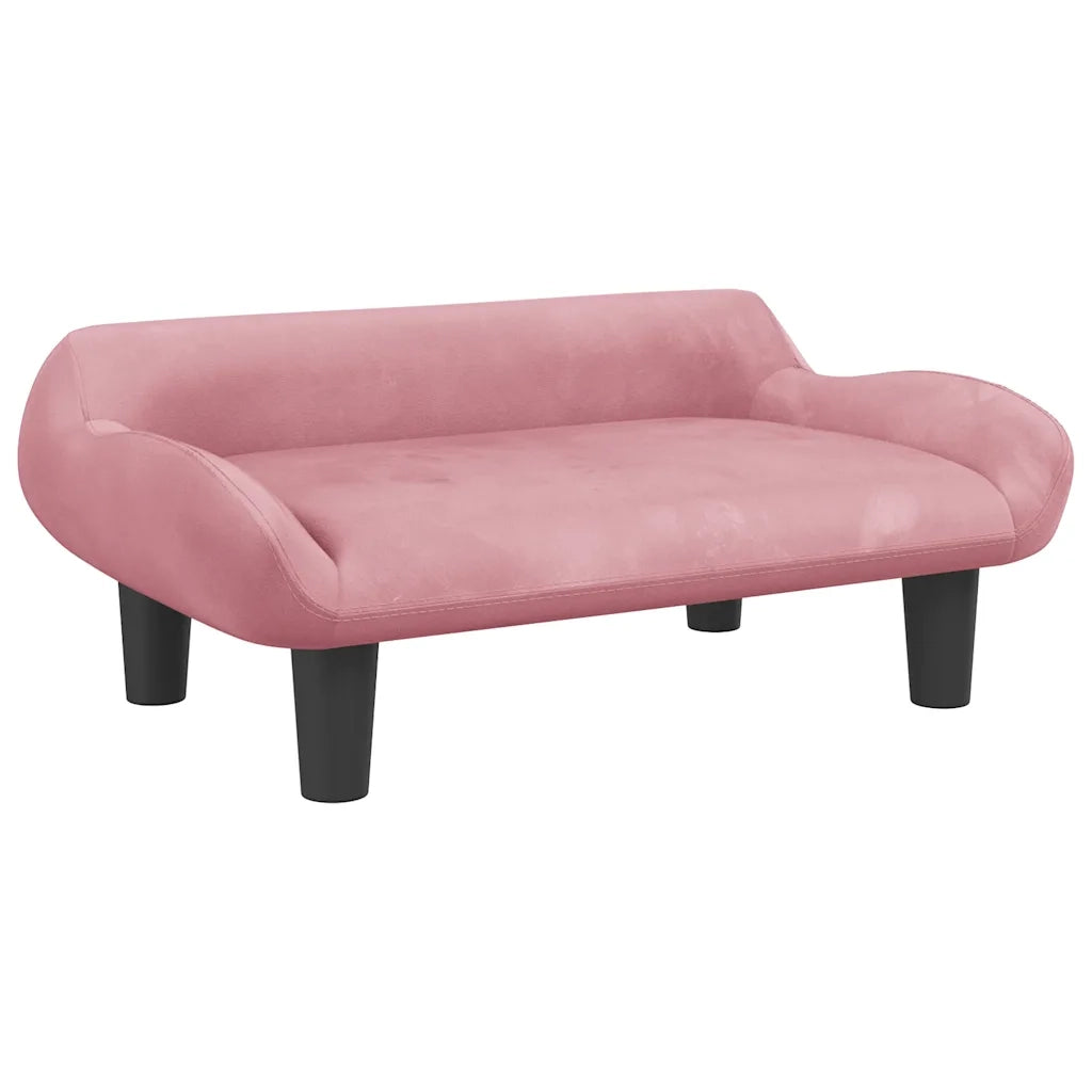 Lettino per Cani Rosa 70x40x24 cm in Velluto CFW8661162