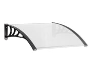 Pensilina Tettoia Modulare 100x80 Cm Tetto Esterno Alveolare Policarbonato Resistente Trasparente
