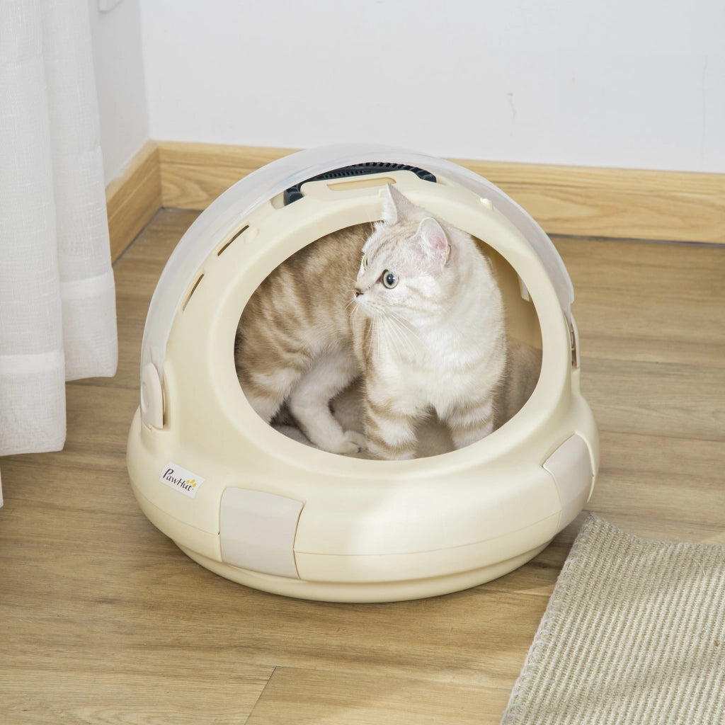 Casetta Trasporto per Gatti ¨C Zephmum ¨C Beige 41x41x35 cm