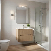 Composizione mobile bagno sospeso con cassetti cm 60 cannettato mod. STICK - Rovere Chiaro