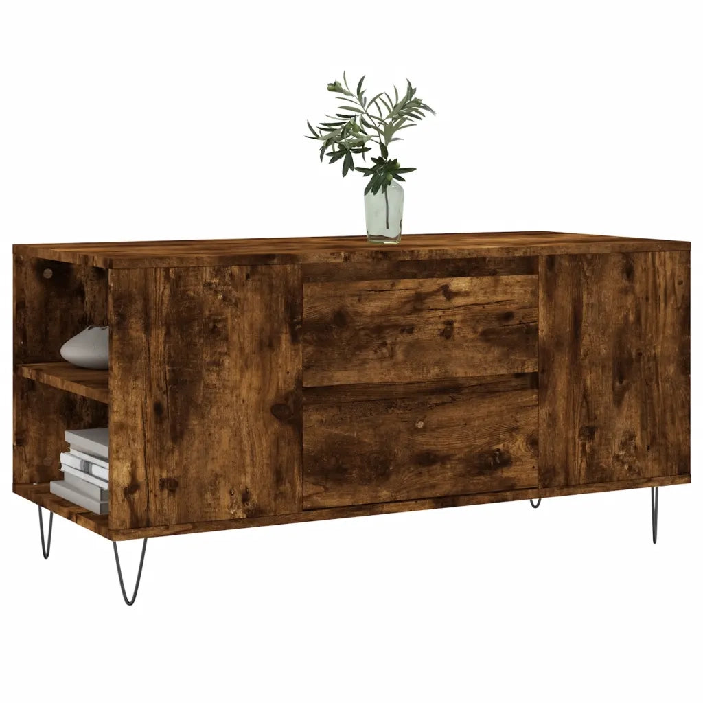 Tavolino da salotto | Tavolino da caff¨¨ | Tavolino da Soggiorno Rovere Fumo 102x44,5x50cm Legno Multistrato