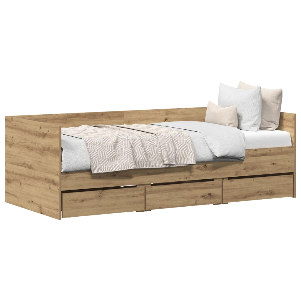 Daybed Rovere Artigianale Legno ingegnerizzato 90 x 200 cm