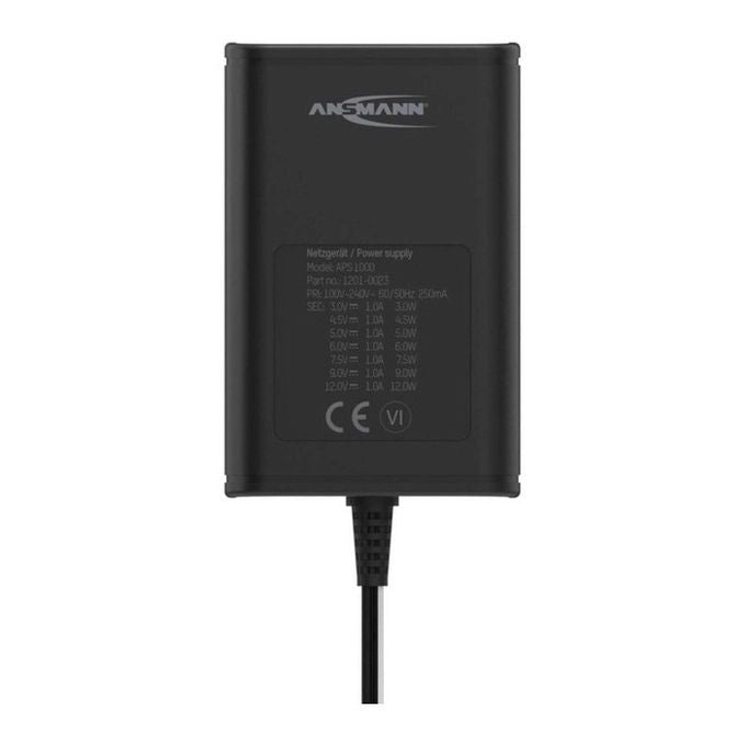 Ansmann 1201-0023 adattatore e invertitore Interno 12 W Nero