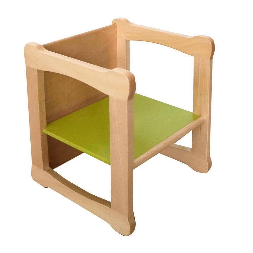 Sedia Dixi/Q Adex Colore: Verde, Materiale: Legno di Faggio