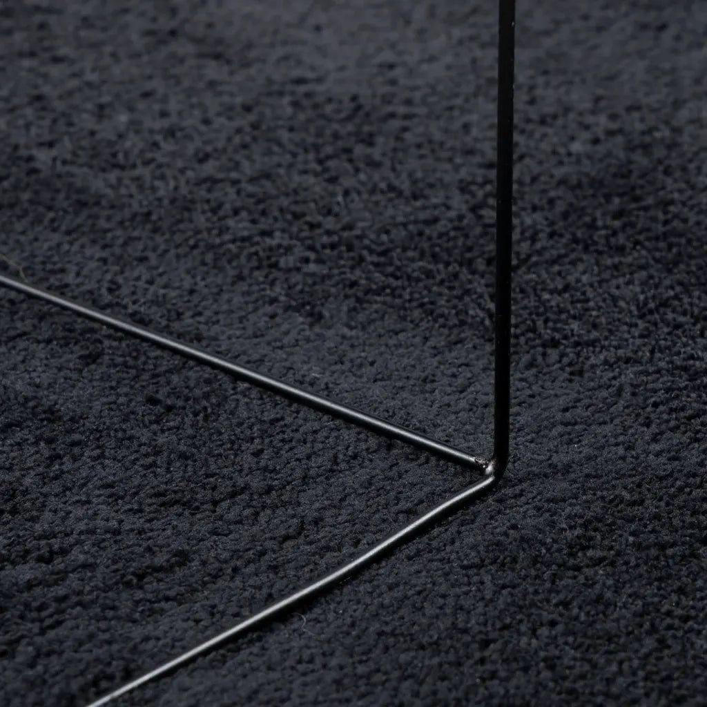 Tappeto del soggiorno | Tappeto OVIEDO a Pelo Corto Nero 200x280 cm