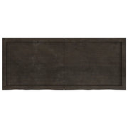 Ripiano Marrone Scuro 120x50x(2-4) cm Massello Rovere Trattato 363816