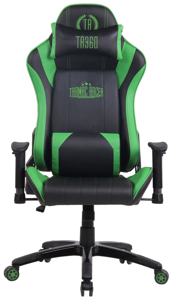 Sedia Ufficio Racing Shift X2 In Similpelle senza poggiapiedi,Nero/verde