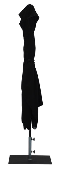 Ombrellone da Giardino 3x2 m Palo Ø38 mm in Alluminio Tessuto Olefin Trend Nero