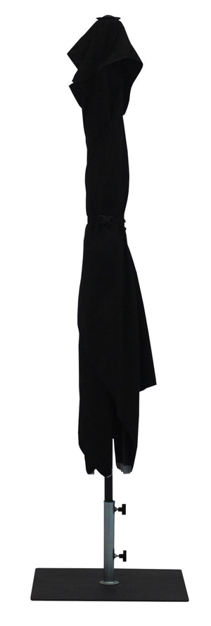 Ombrellone da Giardino 3x2 m Palo Ø38 mm in Alluminio Tessuto Olefin Trend Nero