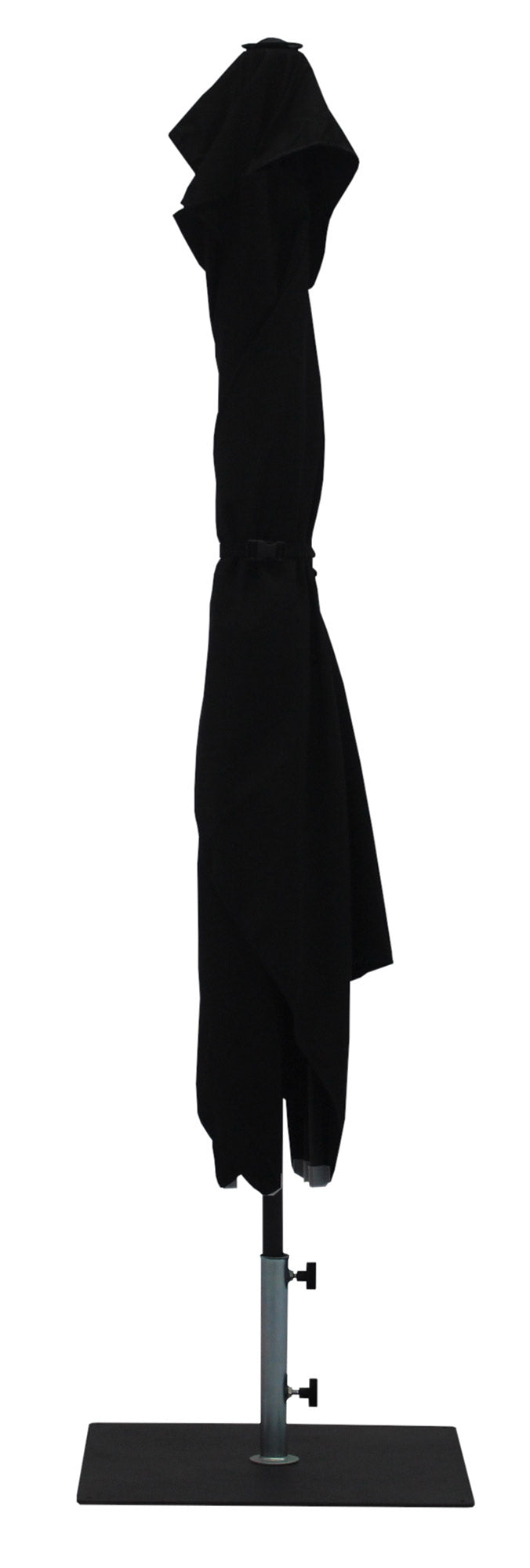 Ombrellone da Giardino 3x2 m Palo Ø38 mm in Alluminio Tessuto Olefin Trend Nero